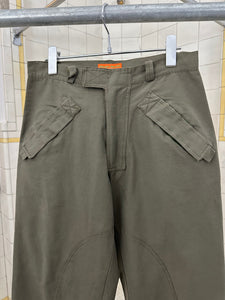 1990s Mickey Brazil Green Velcro Welt Pocket Pants - Size S