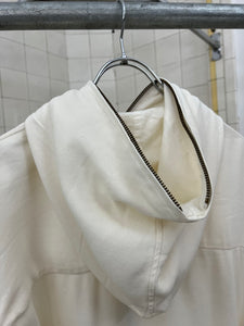 1990s Armani Cropped Fullzip Hooded Jacket - Size L