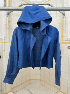 1980s Claude Montana Hooded Hemp Bolero Jacket - Size XS