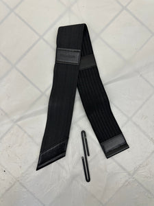 1980s Issey Miyake Elastic Belt with Metal Hook Closure - Size M
