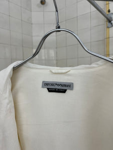 1990s Armani Cropped Fullzip Hooded Jacket - Size L
