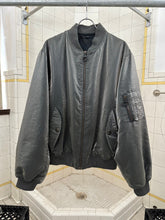 Load image into Gallery viewer, 1990s Armani Oversized Silver Metallic Bomber - Size XL