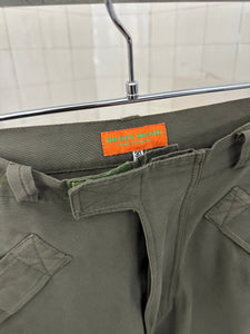 1990s Mickey Brazil Green Velcro Welt Pocket Pants - Size S