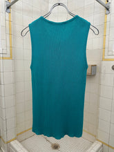 Load image into Gallery viewer, 1980s Claude Montana Teal Rib Knit Tank - Size L