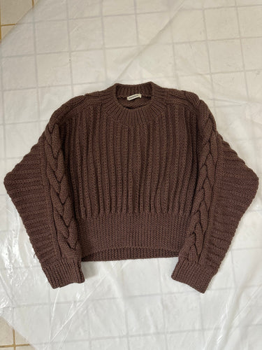 1990s Issey Miyake x Plantation Cropped Heavy Gauge Sweater - Size M
