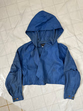 Load image into Gallery viewer, 1980s Claude Montana Hooded Hemp Bolero Jacket - Size XS