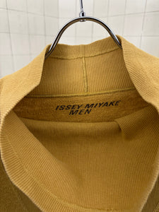 1980s Issey Miyake Wide Turtleneck Sweatshirt with Ribbed Detailing - Size M