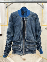 Load image into Gallery viewer, 2010s Bernhard Willhelm Denim Bomber with Elasticated Sleeves - Size M