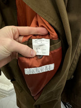 Load image into Gallery viewer, 1980s Vintage Brown Trench Coat with Pleated Bib and Shoulderpads - Size S