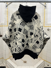 Load image into Gallery viewer, 1980s Marithe Francois Girbaud Abstract Knit Hooded Sweater - Size XL