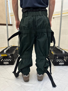 aw2015 Craig Green Forest Green Oversized Samurai Parachute Pants - Size OS