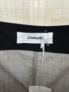 Vintage 2010s Hussein Chalayan Pleated Cotton Trouser Shorts - Size S