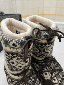 aw2003 Junya Watanabe Knitted Arctic Boots - Size M