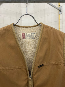 1990s Diesel Fleece-Lined Canvas Vest - Size L