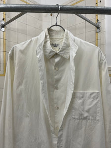 ss2000 Yohji Yamamoto Double Layered Deformed Shirt - Size XL