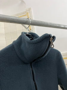 1990s Vexed Generation Blue Ninja Collar Fleece Jacket - Size S