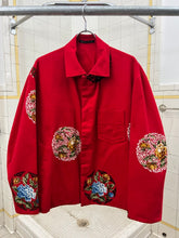 Load image into Gallery viewer, ss1996 Yohji Yamamoto Floral Red Work Jacket - Size M