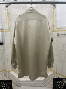 1980s Marithe Francois Girbaud x Closed Beige Oversized Military Shirt - Size XXL
