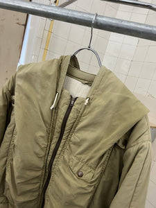 1980s Marithe Francois Girbaud x Closed Khaki Hooded Life Preserver Jacket - Size M