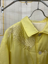 Load image into Gallery viewer, ss1993 Yohji Yamamoto Yellow Silk Embroidered Dragon Jacket - Size XL