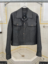 Load image into Gallery viewer, 1990s Dexter Wong Textured Synthetic Cropped Trucker Jacket - Size M