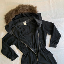 Load image into Gallery viewer, 1990s Yohji Yamamoto Fur Hooded Boiler Suit - Size S