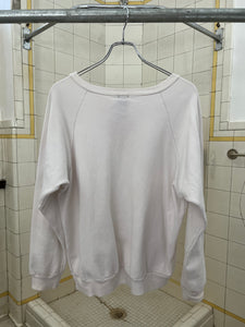 aw2002 Bernhard Willhelm Post Modern Art Print White Sweatshirt - Size M