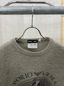 1980s Armani Beige Panda Graphic Sweater - Size S