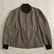 Load image into Gallery viewer, 1990s CDGH+ Faded Grey Pinstripe Cropped Bomber - Size M