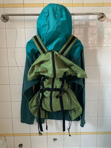 2000s Final Home Alien Green Transformable Hiking Backpack - Size OS