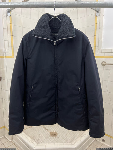 1990s Ryuichiro Shimazaki Fleece-Lined High Neck Jacket - Size M