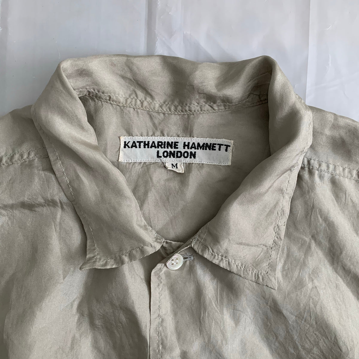 KTHARINE HAMNETT 90s linen shirts-