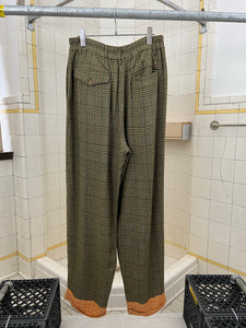 aw1993 CDGH+ Loose Pajama Trousers with Bleach Dipped Hems - Size L