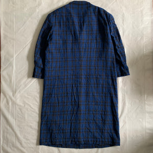 aw1996 Yohji Yamamoto Wool Plaid Long Coat - Size M