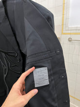 Load image into Gallery viewer, ss2009 Yohji Yamamoto Thick Silk Embroidered Scissor Jacket - Size XL
