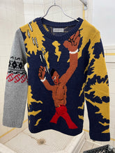 Load image into Gallery viewer, 2010s Yohji Yamamoto x Cyborg 009 Intarsia Sweater - Size S
