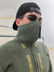 1990s Lad Musician High Neck Ninja Tech Fleece Jacket - Size M