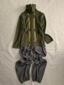 1990s Lad Musician High Neck Ninja Tech Fleece Jacket - Size M