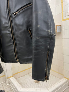 2000 CDGH Distressed Cropped Leather Jacket - Size S