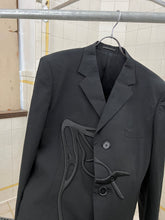 Load image into Gallery viewer, ss2009 Yohji Yamamoto Thick Silk Embroidered Scissor Jacket - Size XL