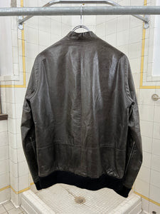 2000s Kostas Murkudis Leather Racer Jacket - Size L