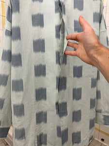 ss1991 Issey Miyake Checkered Print Button Up Shirt - Size M