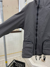 Load image into Gallery viewer, 2000s Jipijapa Grey Hooded Jacket with Massive Zipper Cargo Pocket Hems - Size M