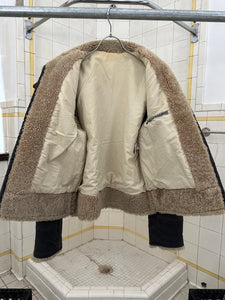 2000s Kostas Murkudis x New York Industries Grey Fleece Collared Jacket - Size M