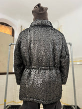 Load image into Gallery viewer, aw1997 Issey Miyake Silver Painted Boiled Wool Astro Parka - Size L