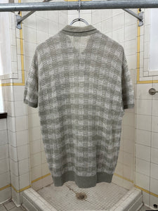 1980s Issey Miyake Knit Plaid Polo - Size M
