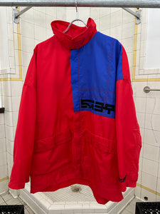 1990s Vintage Sabotage Windbreaker with Mesh Lining and Packable Hood - Size L