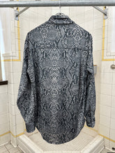 Load image into Gallery viewer, 1990s Dexter Wong Snake Skin Print Rave Shirt - Size L