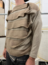 Load image into Gallery viewer, 1980s Issey Miyake Beige Twisted Layered Sweater - Size M