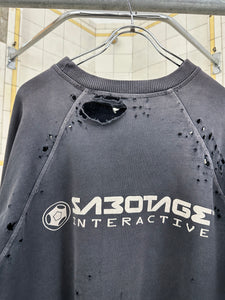1990s Vintage Sabotage Shotgun Logo Sweatshirt - Size M